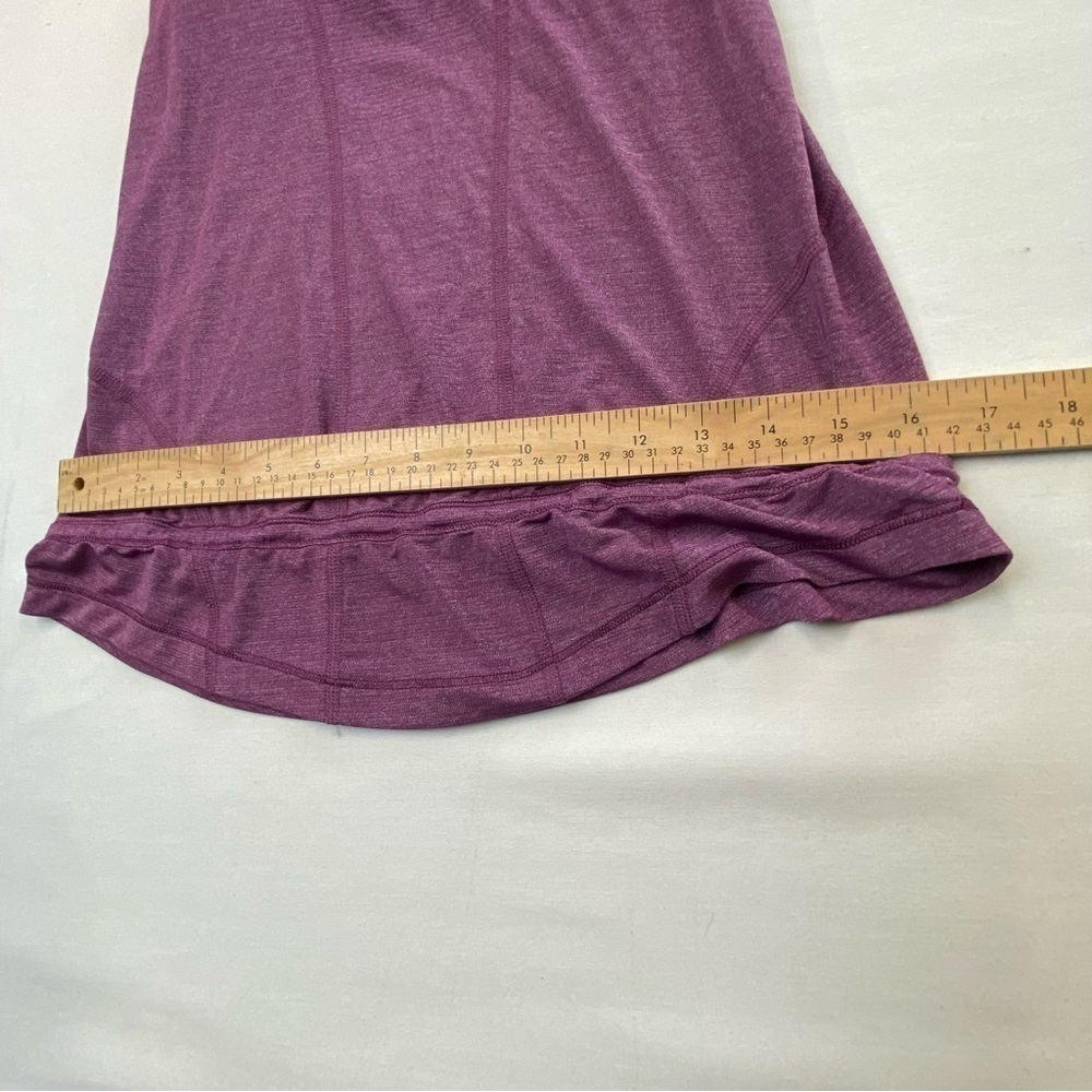 Lululemon Run For Your Life Bra Tank Top Heathered Dew Berry Purple Size 4 - Picture 6 of 12